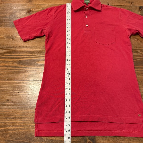 Sid Mashburn Polo Mens XS Red Short Sleeved Polo Pima Pique Cotton *READ* - Picture 2 of 8